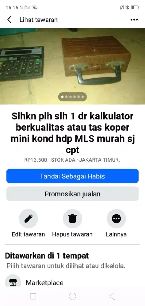 Slhkn plh slh 1 dr tas koper mini atau sblh nya kond bgs hrg murah sj