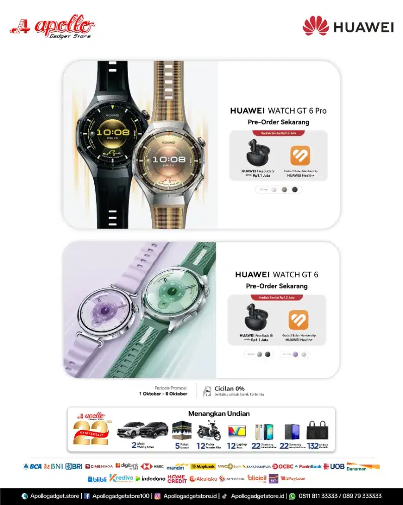 Huawei Watch GT 6 Pro 46mm Free Freebuds 6i