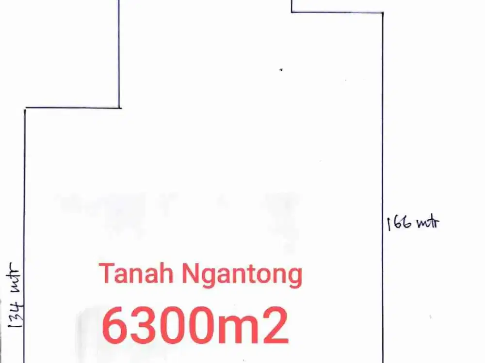 Dijual Tanah Ngantong Lahan Kosong Murah