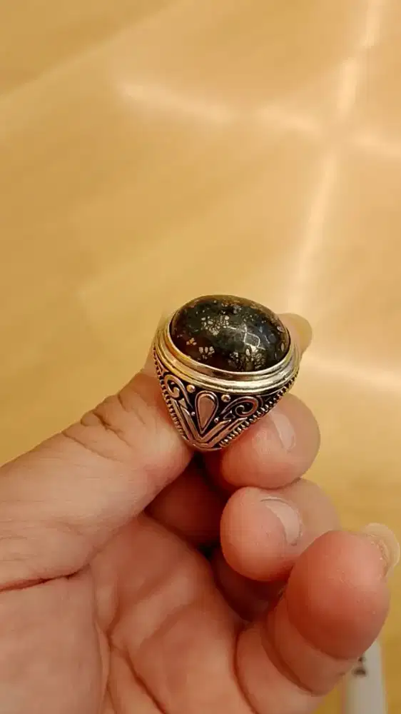 Cincin Batu Badar Perak Karang Tunggal