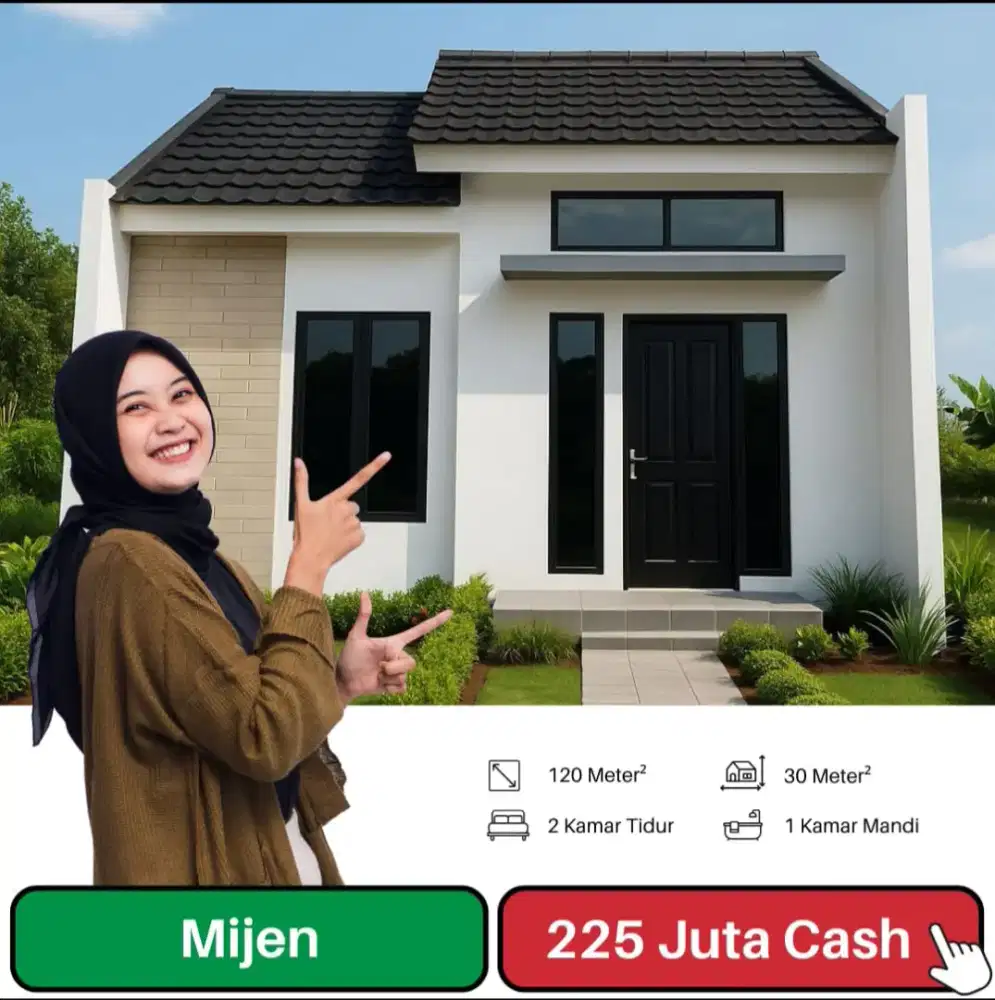 Promo Rumah 200 jutaan Dekat Pasar Mijen Semarang