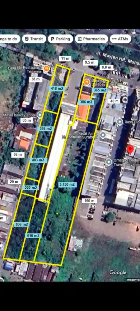 DISEWAKAN TANAH PRIME LOCATION , JALAN KELAS 1 HR. MUHAMMAD