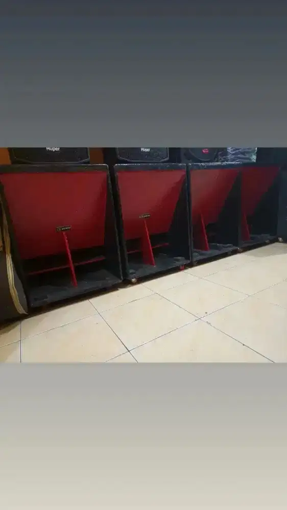 Speaker 15 Inch Pasif 4 Unit Box Turbo Isi ACR Black Magic