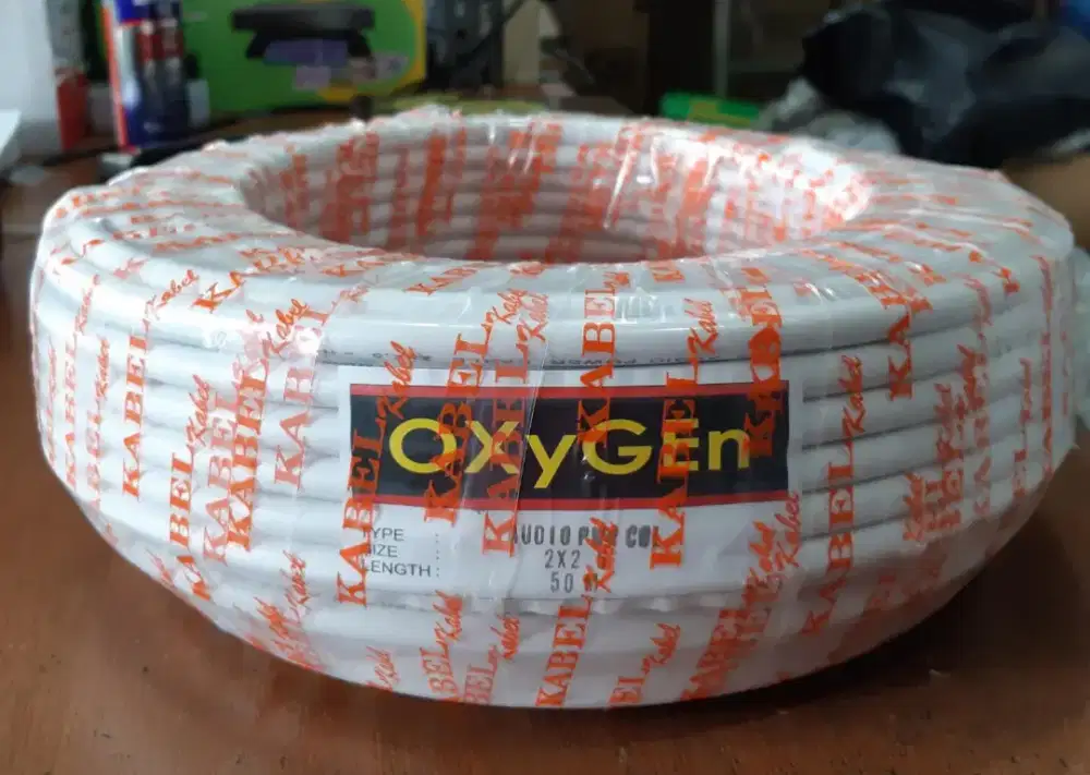 Kabel listrik NYM Merk Oxygen 2X2.5 panjang 50M Tembaga Campuran