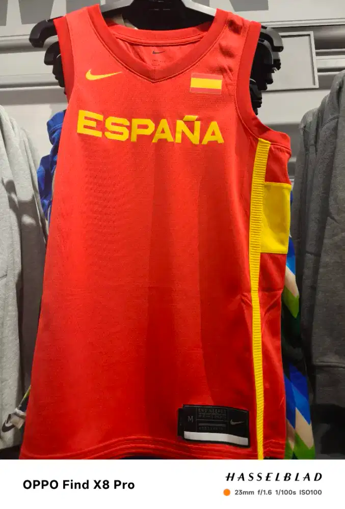 Jersey basket timnas Spanyol merk Nike original