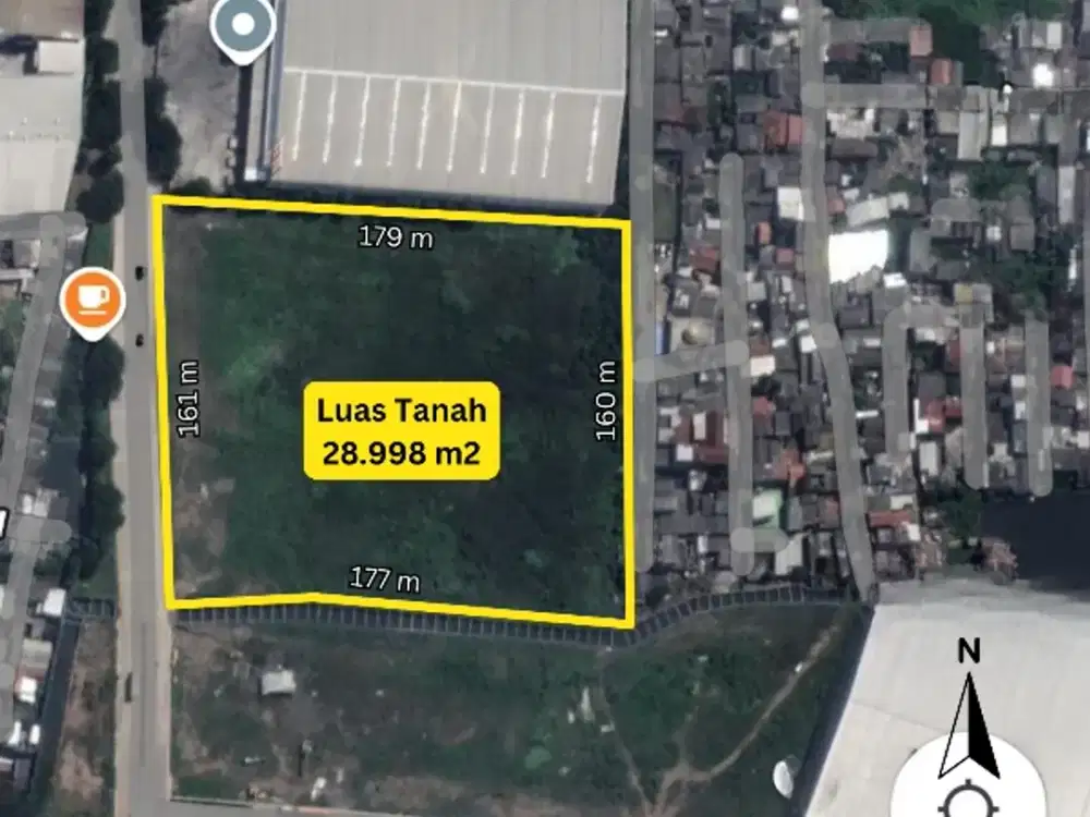 ✅ Disewa 2,9 Ha Kavling Industri & Pergudangan HACACA (Marunda)