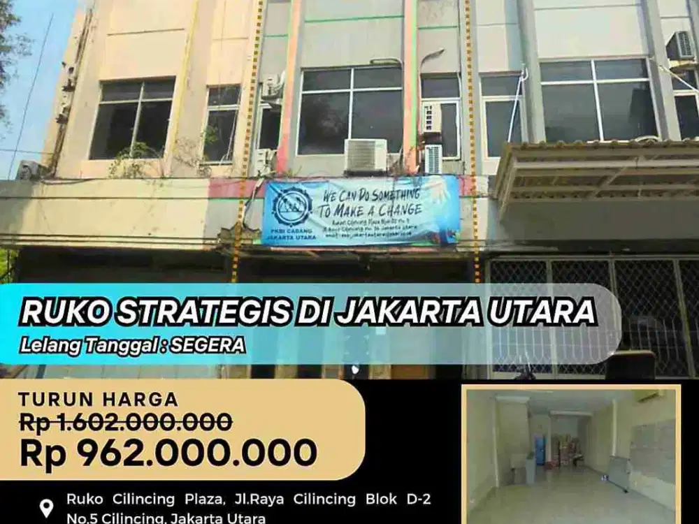 Lelang Super Murah Ruko Cilincing Plaza