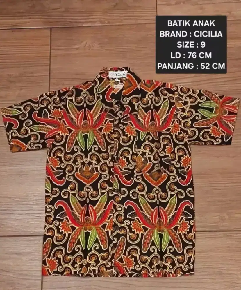 Baju batik anak laki