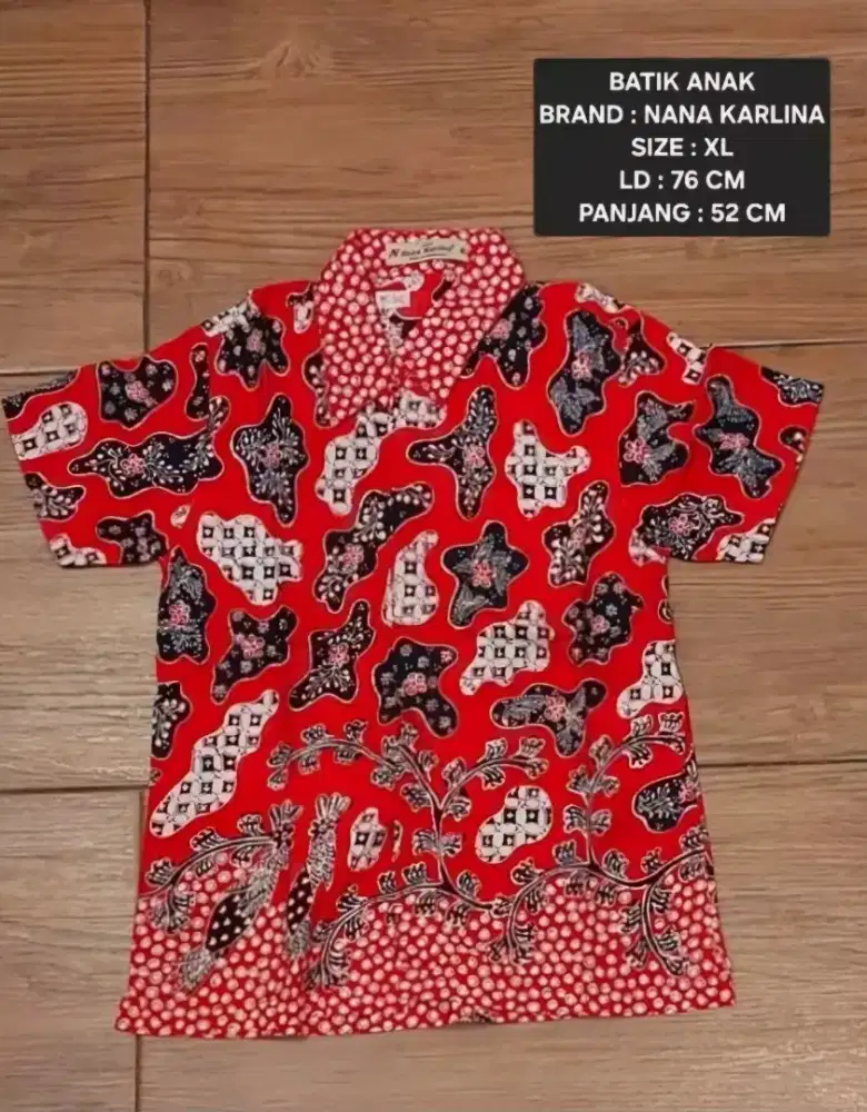 Baju batik anak laki size xl (nana karlina)