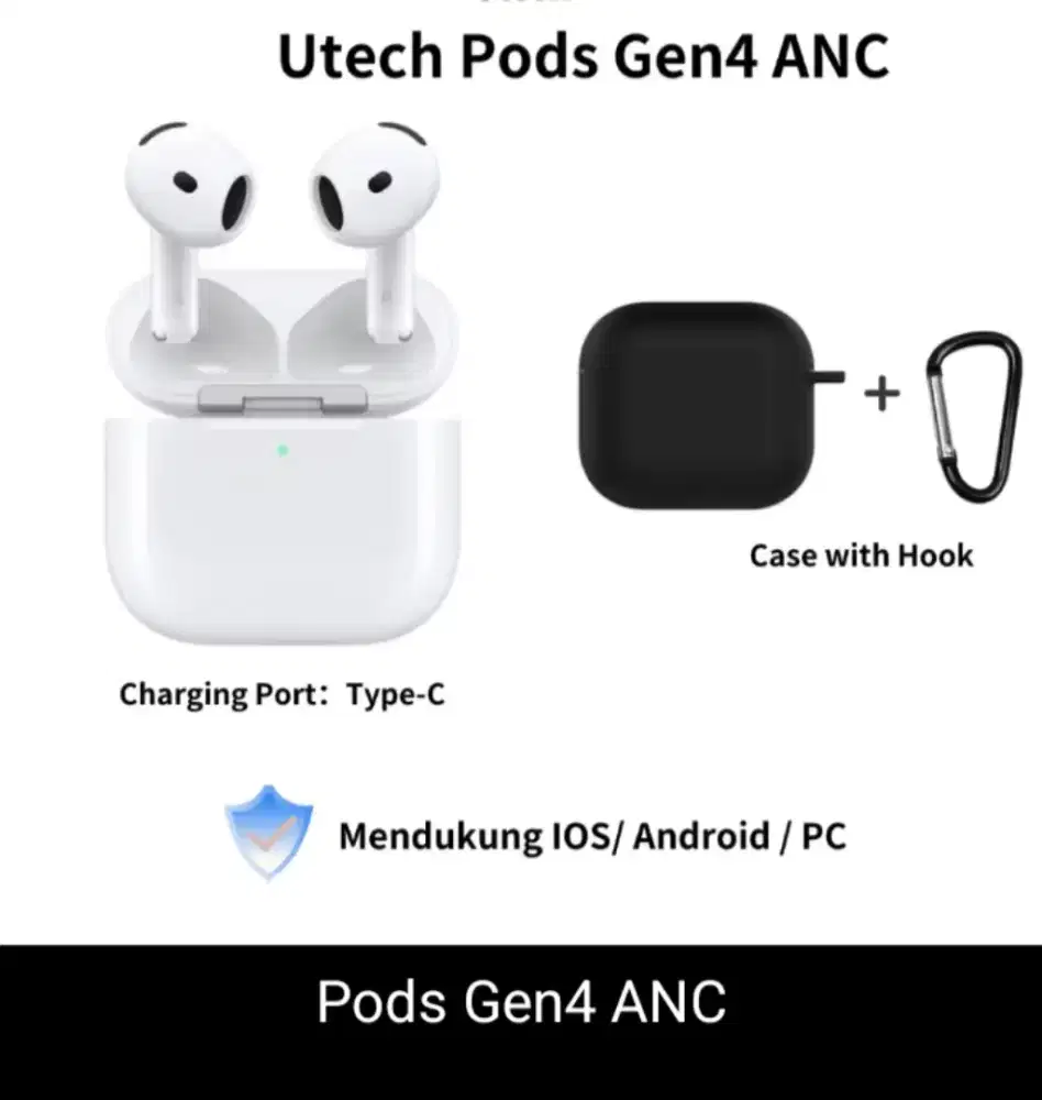 Jual cepat airpods 4 anc free case (nego tipis)