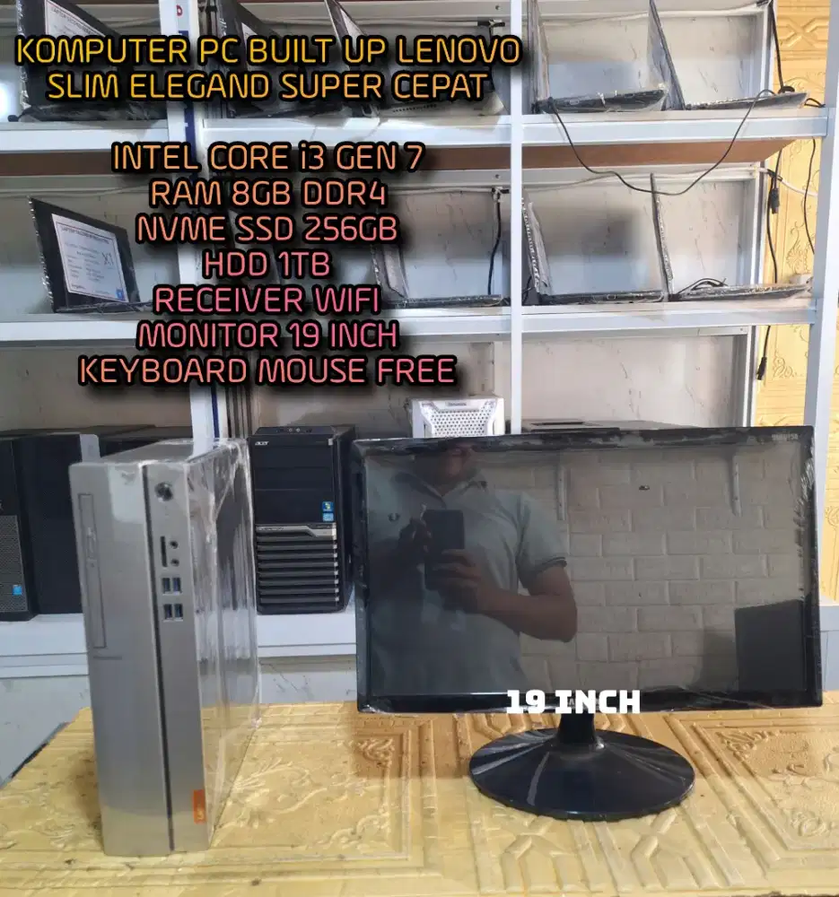KOMPUTER PC LENOVO BUILT UP GEN 7
PC CODING PC ADMIN PC EDITING