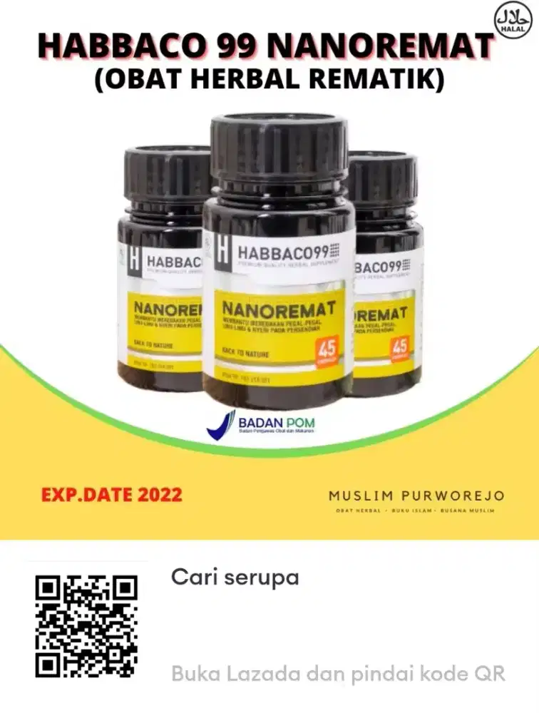 HABBACO99 NANOREMAT Untuk Mengatasi Asam Urat & Rematik