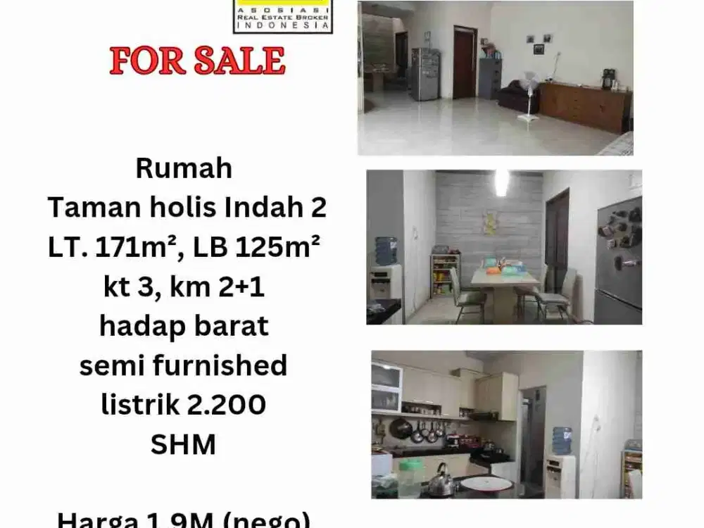 rumah Minimalis Di Taman holis Indah 2