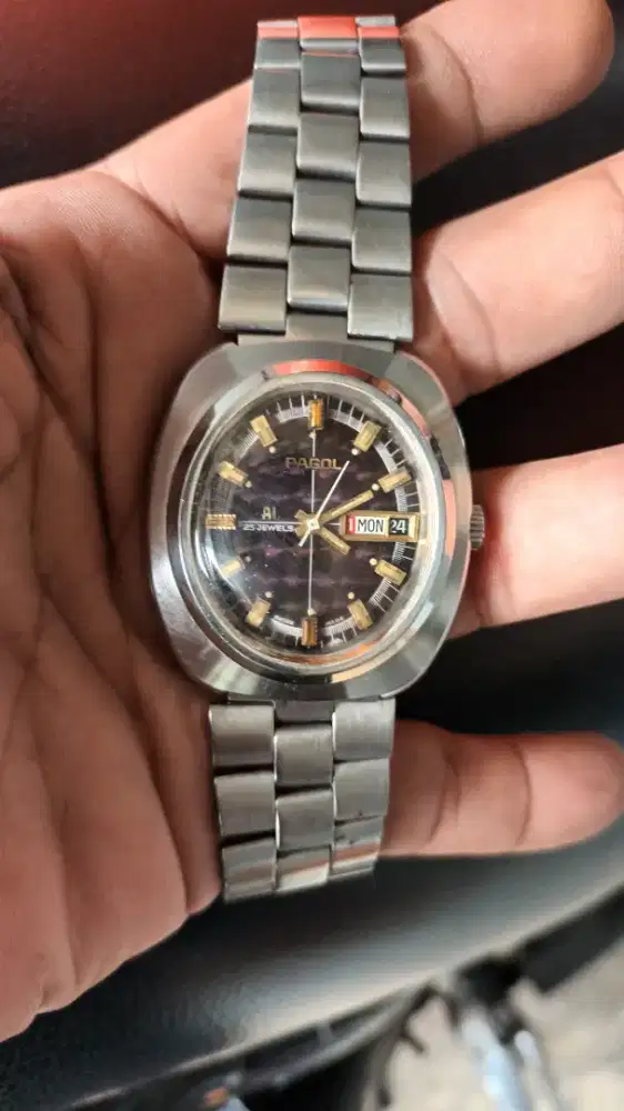 Jam tangan otomatis Pagol A1 antik
