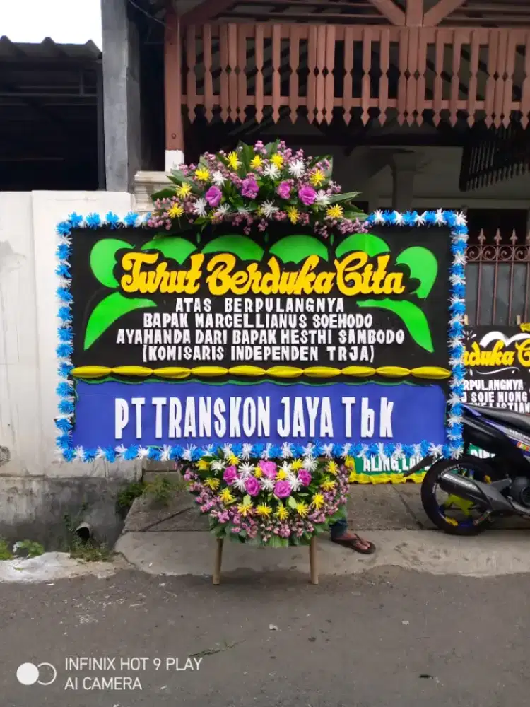 Papan bunga pengiriman Jabodetabek ucapan Duka Cita