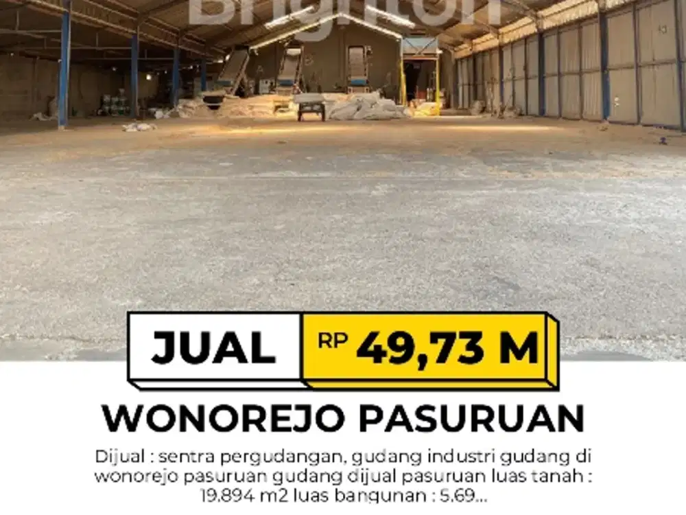 Gudang Di Wonorejo Pasuruan