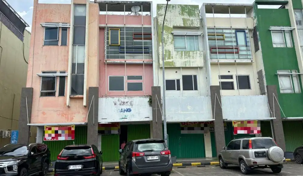 di jual  cepat ruko 4 unit di komplek PTC Mall Palembang
