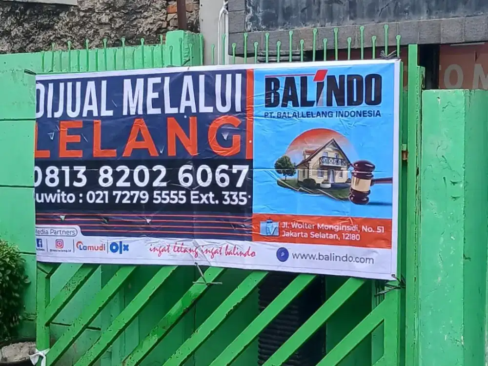 Di jual Lelang Tempat usaha dan kos kosan