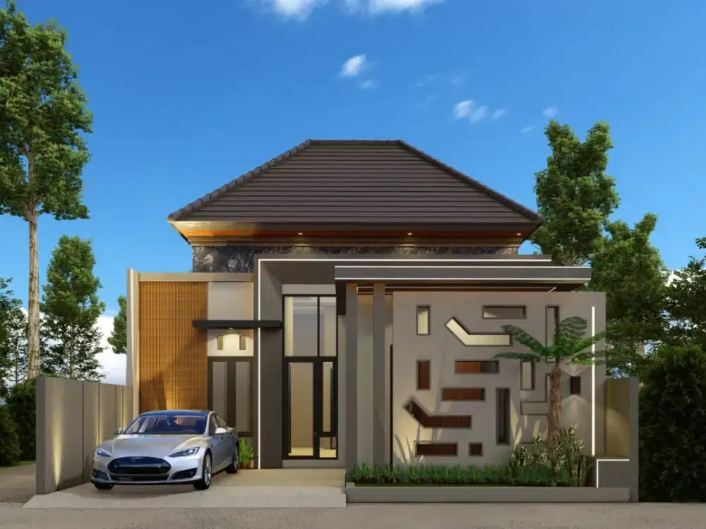 RUMAH BARU DEKAT PASAR CEBONGAN DAN VIEW SAWAH