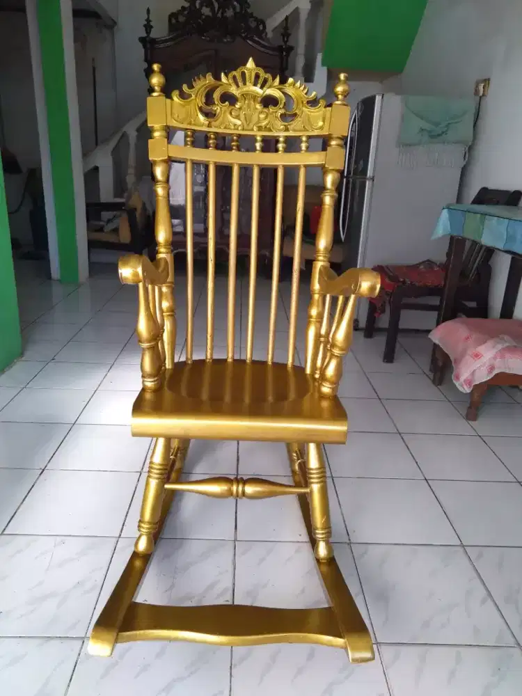 jual bangku jati goyang antik