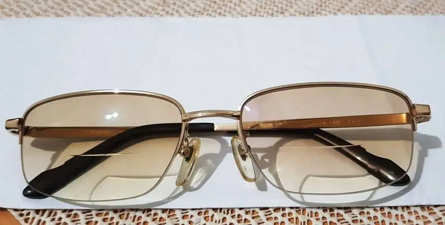 Kaca mata Frame ST DUPONT original TITANIUM Brown and White