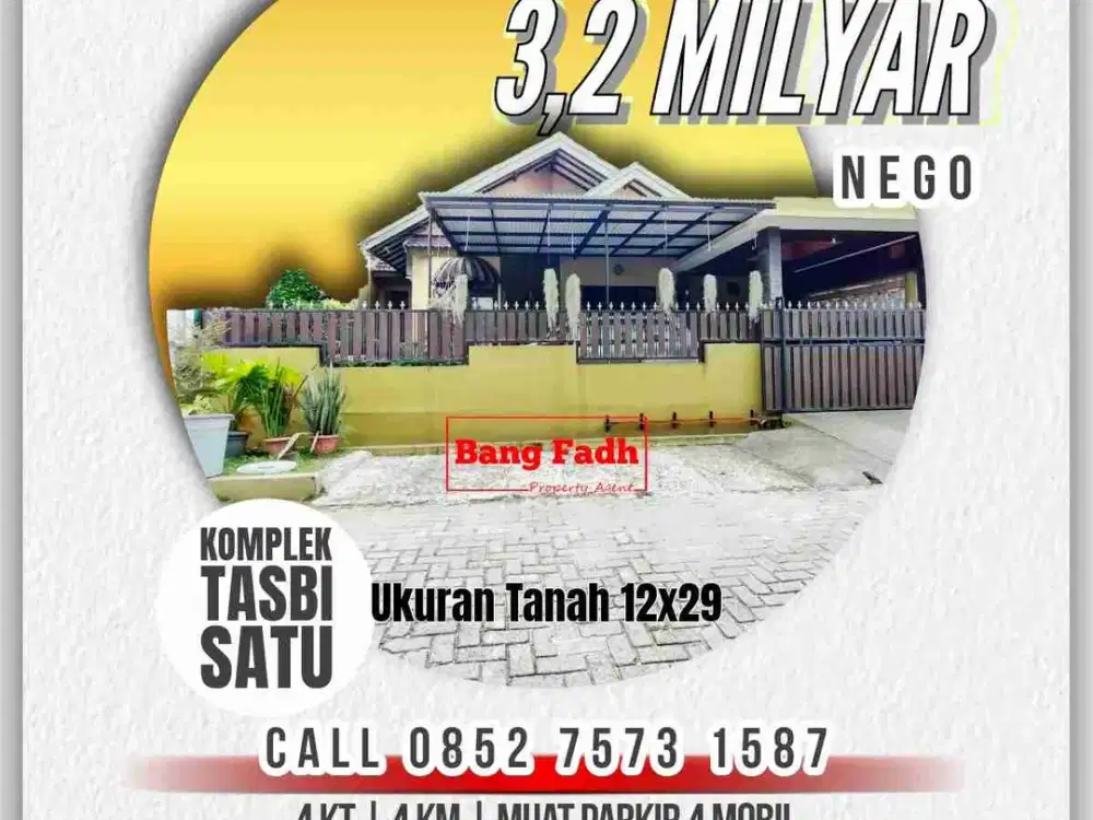 Rumah dijual blok depan sekali Tasbi 1 / tasbih 1
