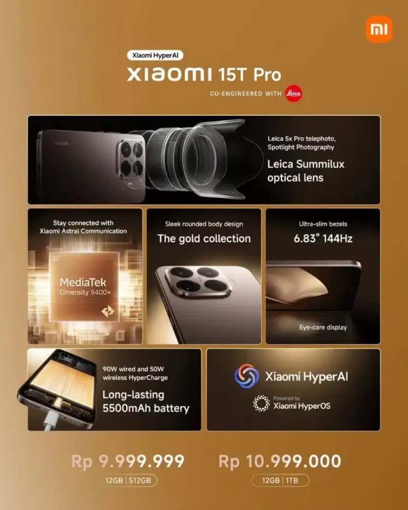 Xiaomi 15T Pro 12/512 & 12/1TB