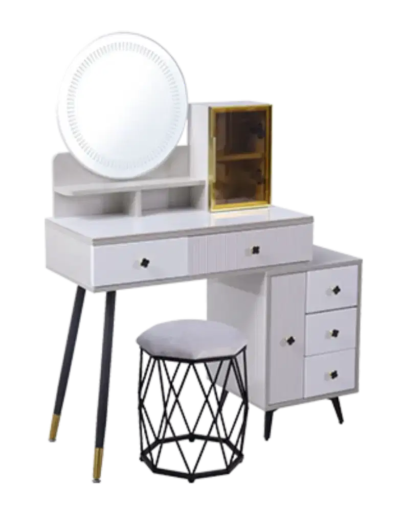 Meja Rias Cermin LED Avery Devina