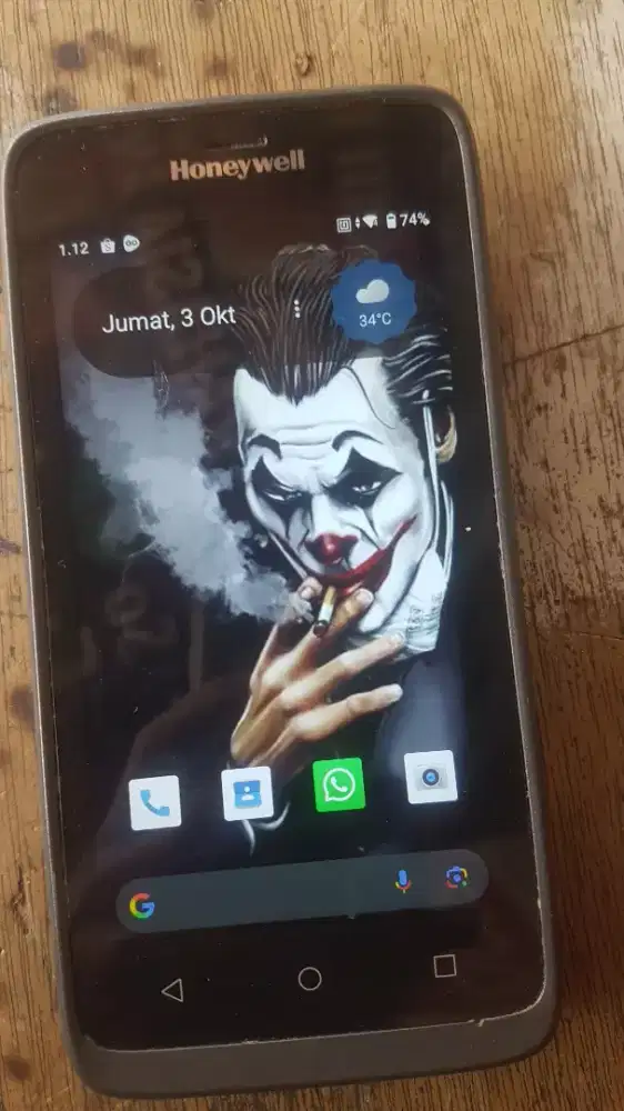 mesin Barcode Honeywell sistem android 10 nfc wifi onli ram 3/32