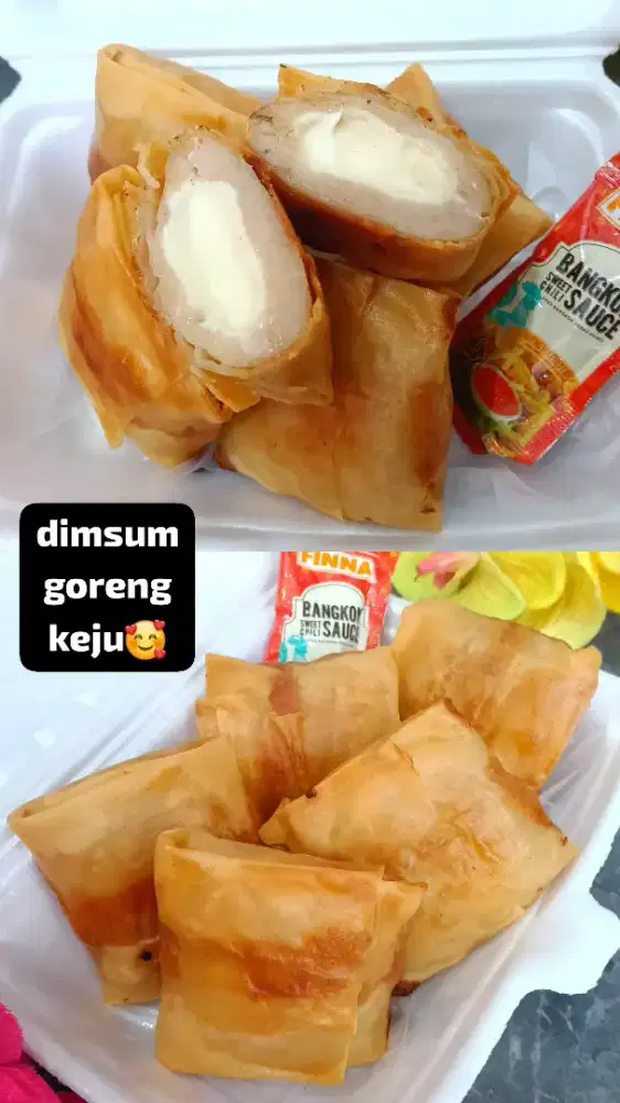 Dimsum goreng keju lumer