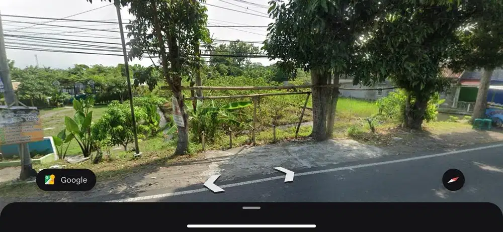 Dijual tanah sawah strategis pinggir Jalan Kebon Agung