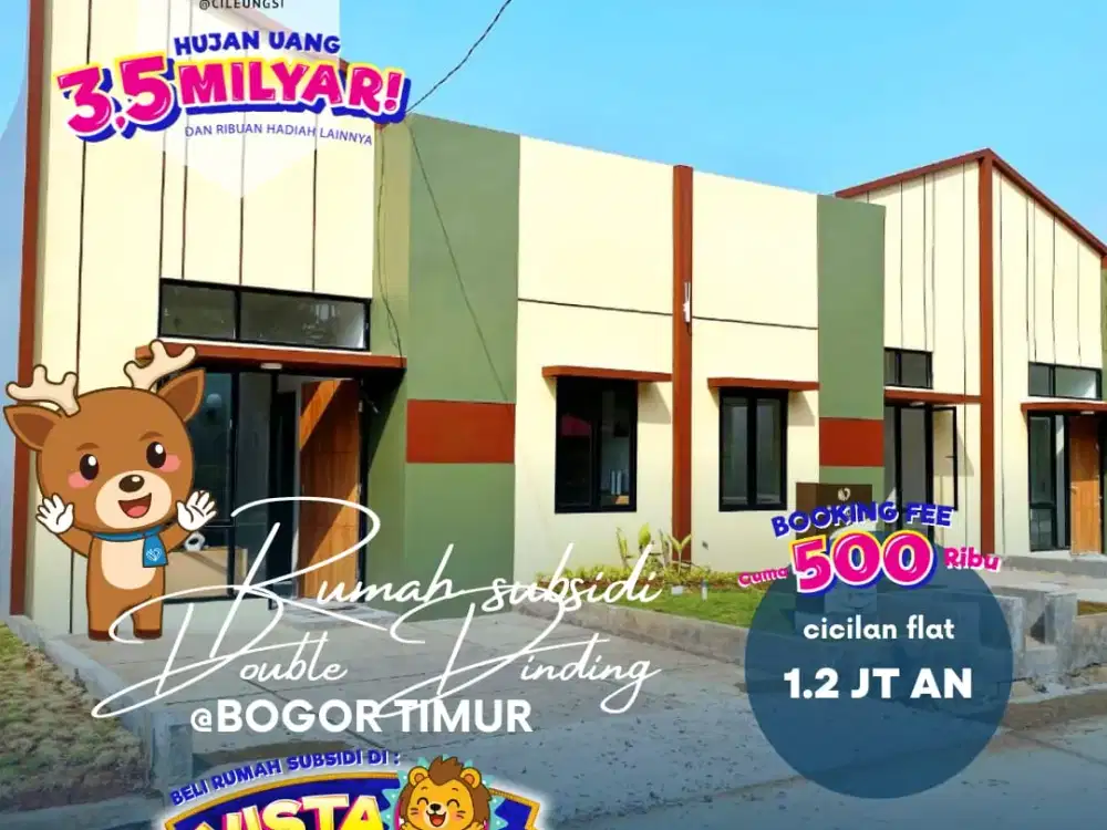 Rumah subsidi cileungsi murah