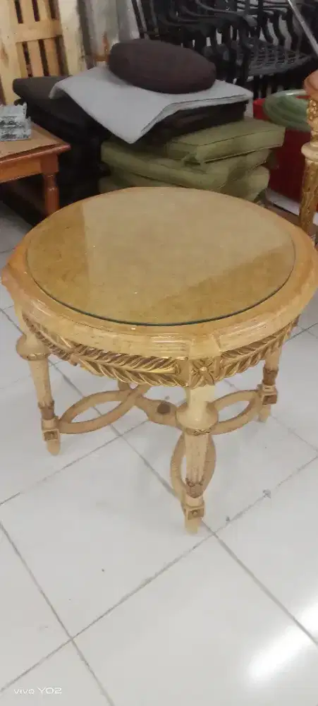 CUCI GUDANG MEJA TAMU MEWAH