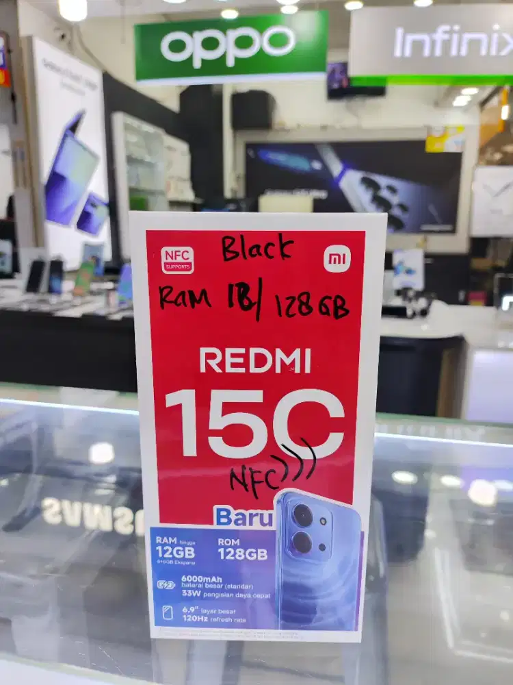 REDMI 15C RAM6 ROM128 ,NFC ,MediaTek Helio G81-Ultra ,Battery 6000mAh