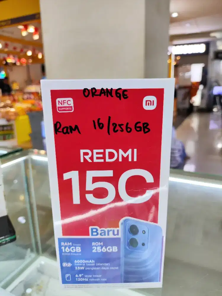 REDMI 15C RAM8 ROM 256 ,NFC ,MediaTek Helio G81-Ultra ,Battery 6000mAh
