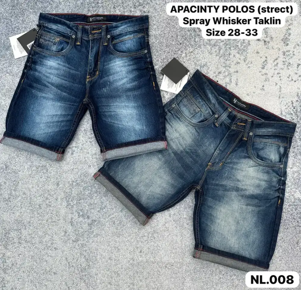 Celana jeans pendek pria / Celana pendek cowok / celana jeans pria