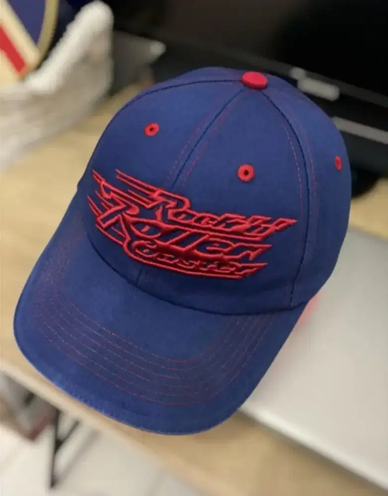 Topi anak youth disney park ori Big logo rock roller coaster bekas