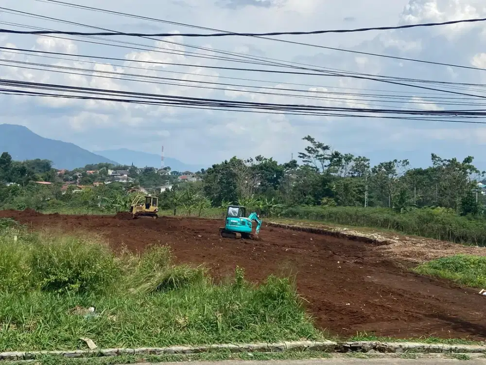 DIjual Tanah Matang siap Bangun lokasi Tepi Jalan Dekat Tol