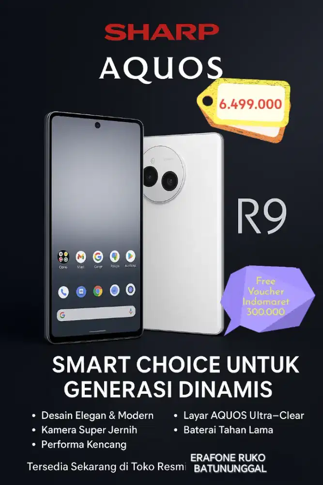 Diskon Sharp Aquos R9 3.5jt