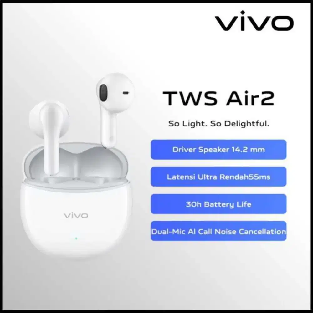 Vivo TWS Air 2 Garansi Resmi Vivo Indonesia