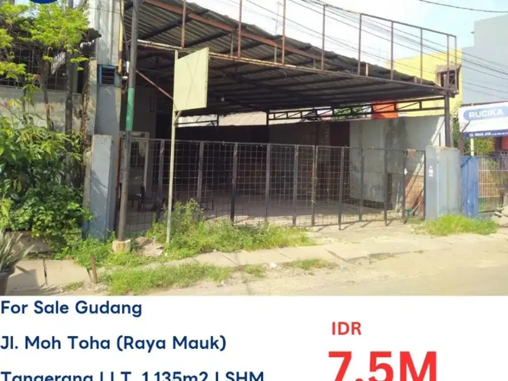 GUDANG DI MAUK TANGERANG M TOHA CASH ONLY