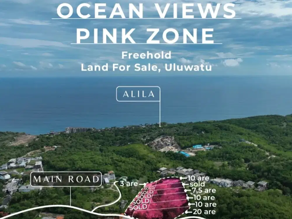 Tanah Kavling Pink Zone Ocean View Bingin Uluwatu Bali