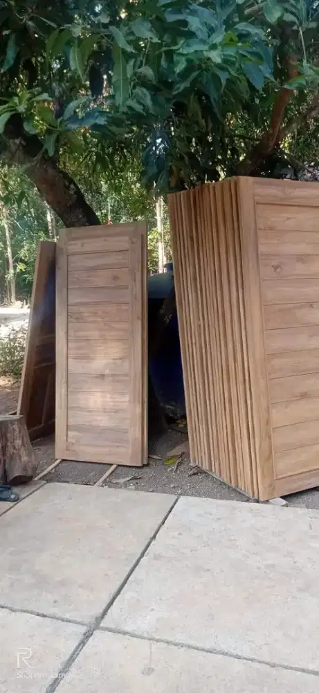 Pintu jati dan kusen