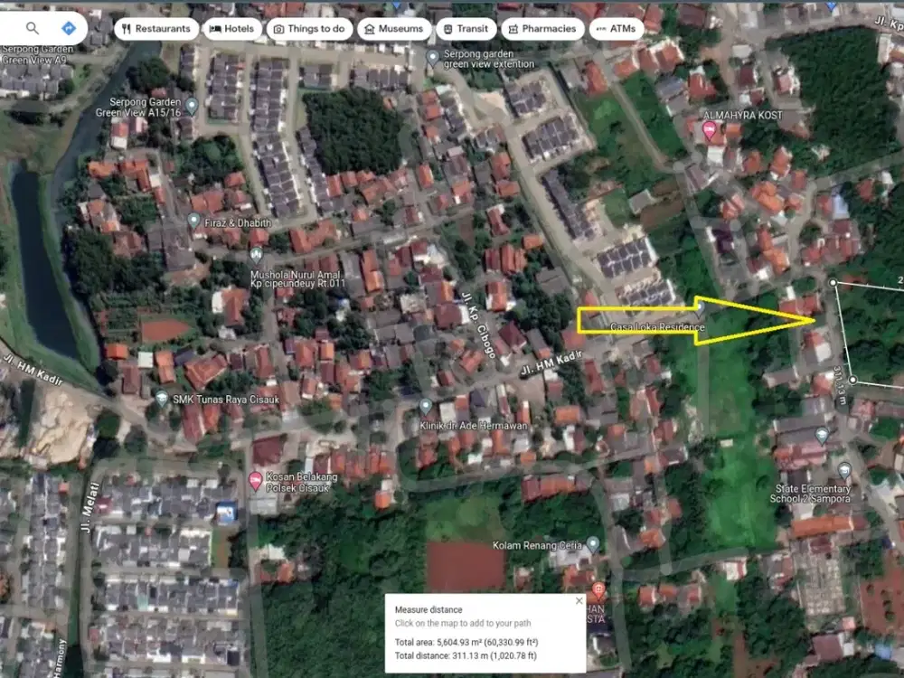 Dijual Kavling 5500m Belakang Serpong Garden Cisauk Bisa Masuk Truk