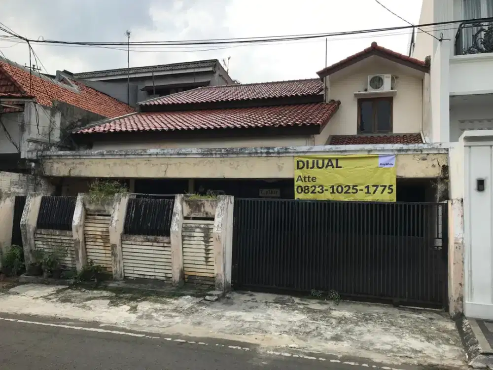RUMAH TUA HITUNG TANAH SAJA UNTUK INVESTASI DI BENHIL HARGA TURUN KE 7M
