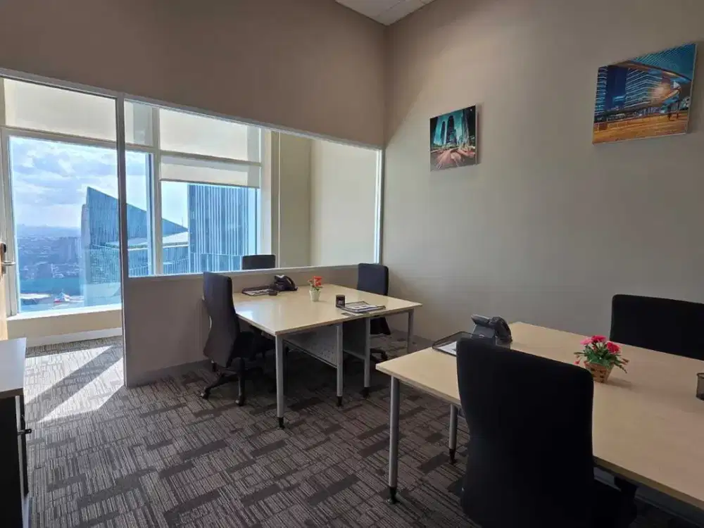 Sewa Kantor Fully Furnished 9 Pax + Director Room di Equity Tower SCBD