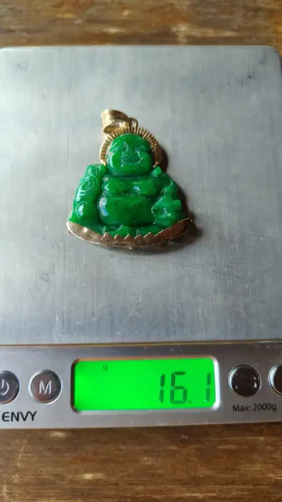 Mainan kalung giok berlapis Emas