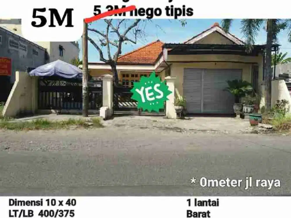 Rumah Usaha Dijual 0 Jalan Raya Bringin Klakahrejo Benowo Surabaya