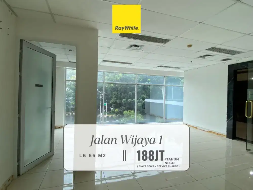 Disewakan Murah! Ruang Usaha/Kantor Cocok untuk Studio Yoga/Pilates/Fisioterapi di Premium Area Jl Wijaya, Kebayoran Baru