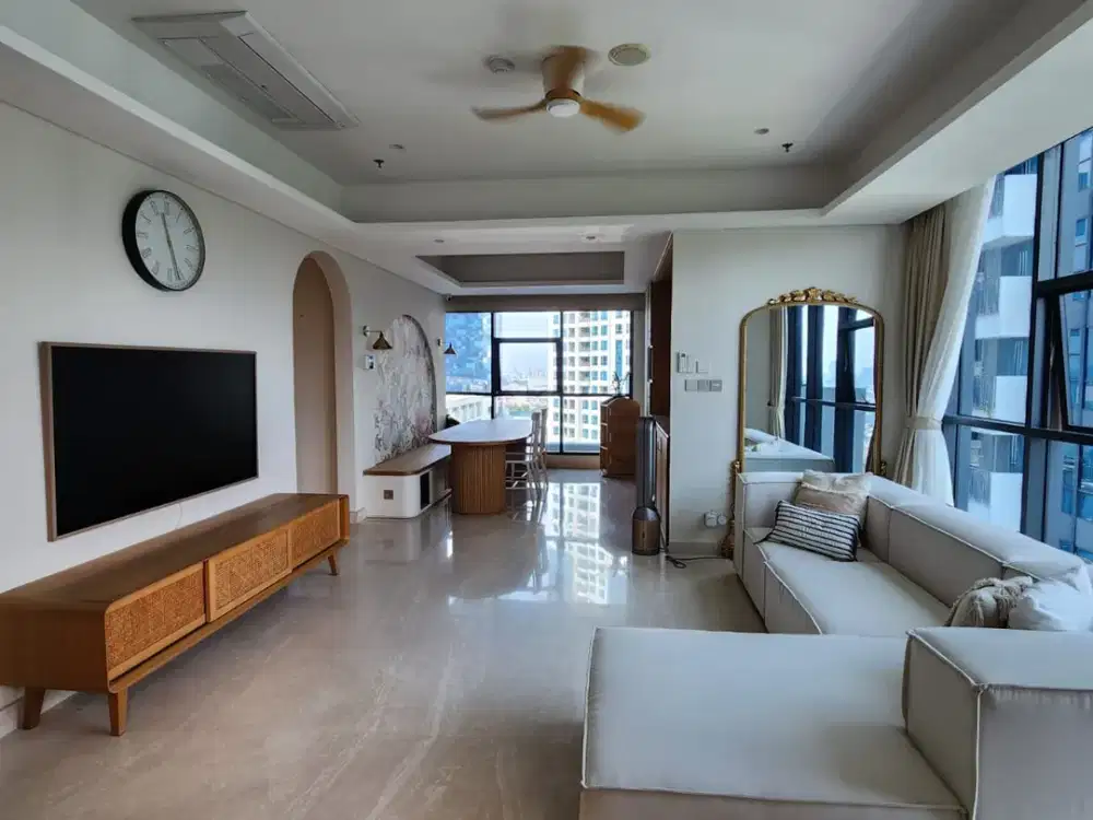 Disewa Casa Grande Residence 3BR, Tower Chianti, Bagus, Full Furnished
